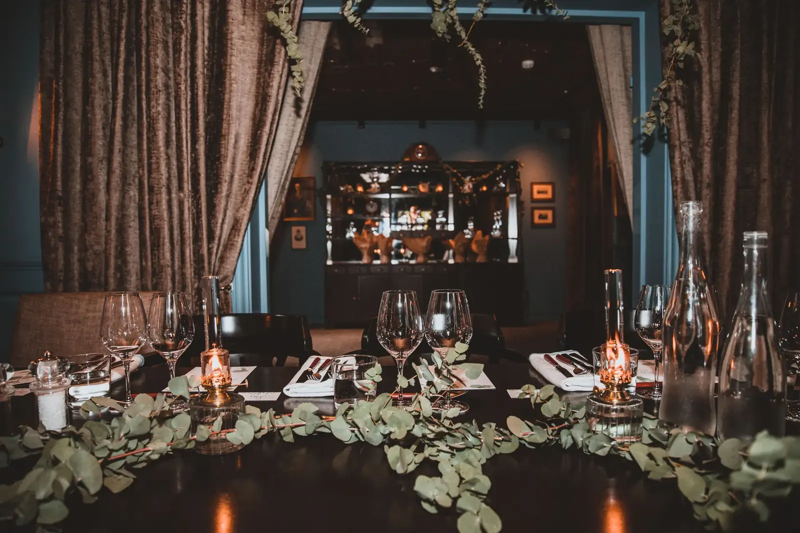 Atmospheric dining space